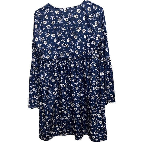 Roper Navy Floral Long Sleeve Dress - Picture 3 of 6